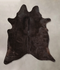 Solid Black Large Brazilian Cowhide Rug 6'9