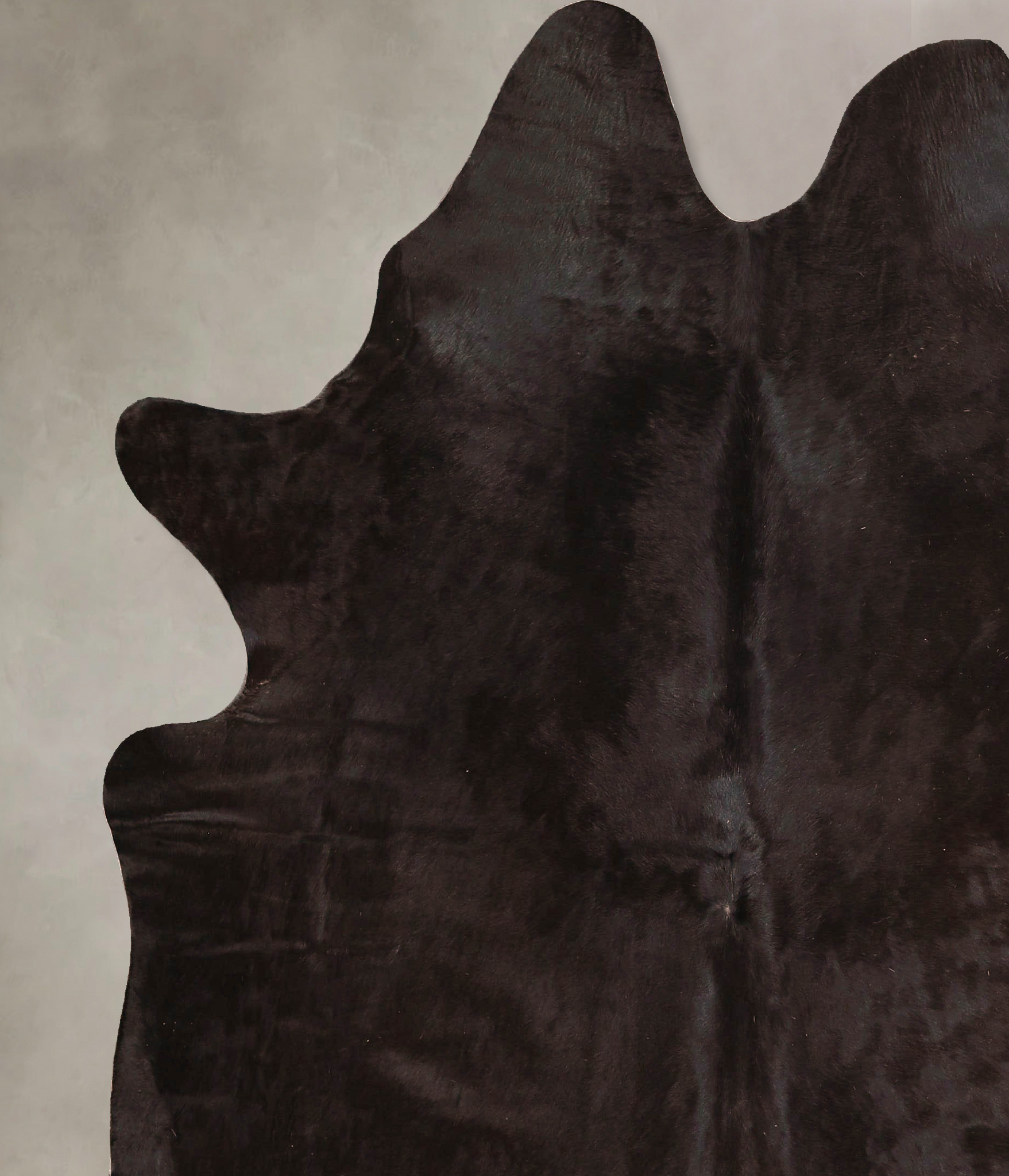 Solid Black Cowhide Rug #A45643