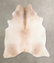 Ivory with Beige Large Brazilian Cowhide Rug 6'3