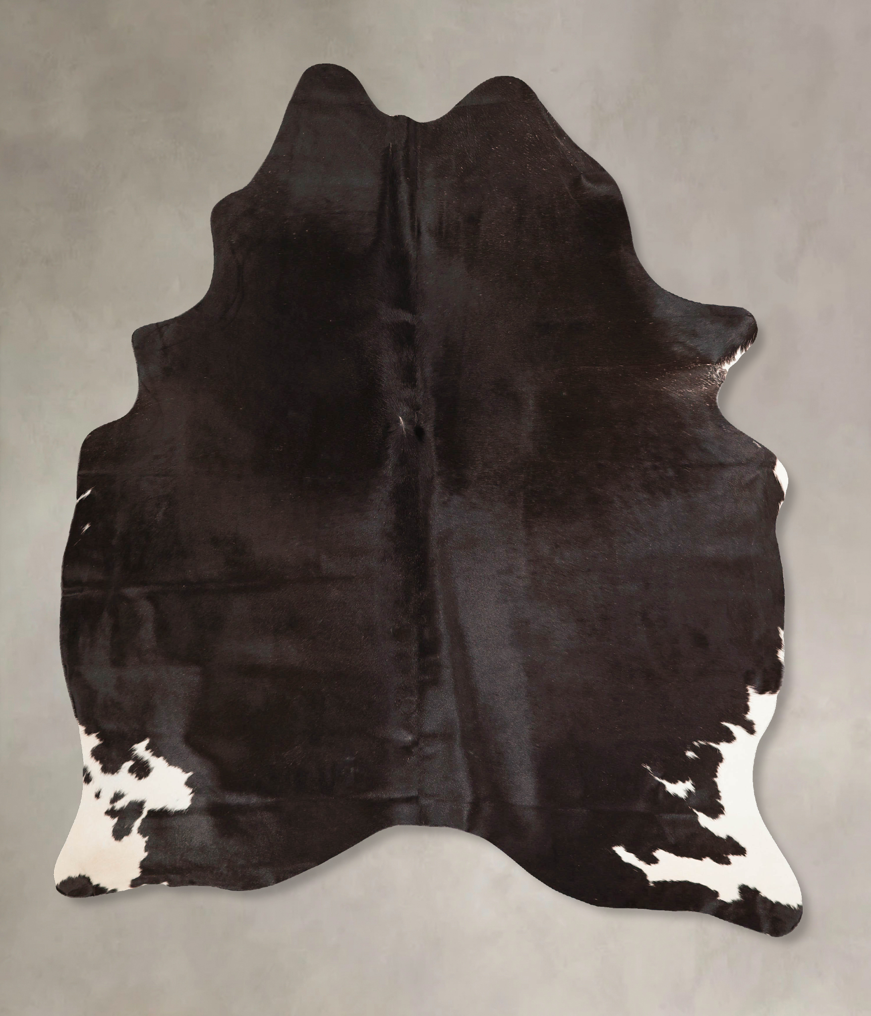 Solid Black Cowhide Rug #A45665