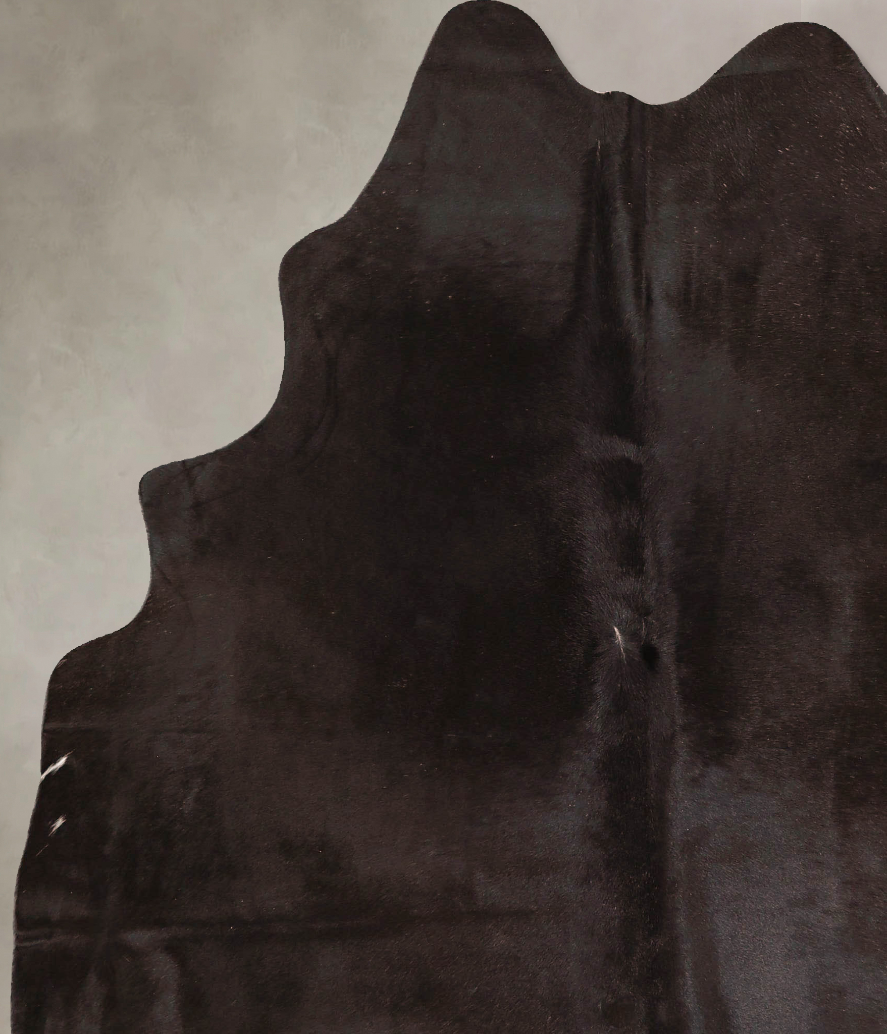 Solid Black Cowhide Rug #A45665