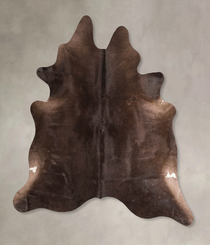 Chocolate Large Brazilian Cowhide Rug 5'11"H x 6'2"W #A45671 by Hudson Hides