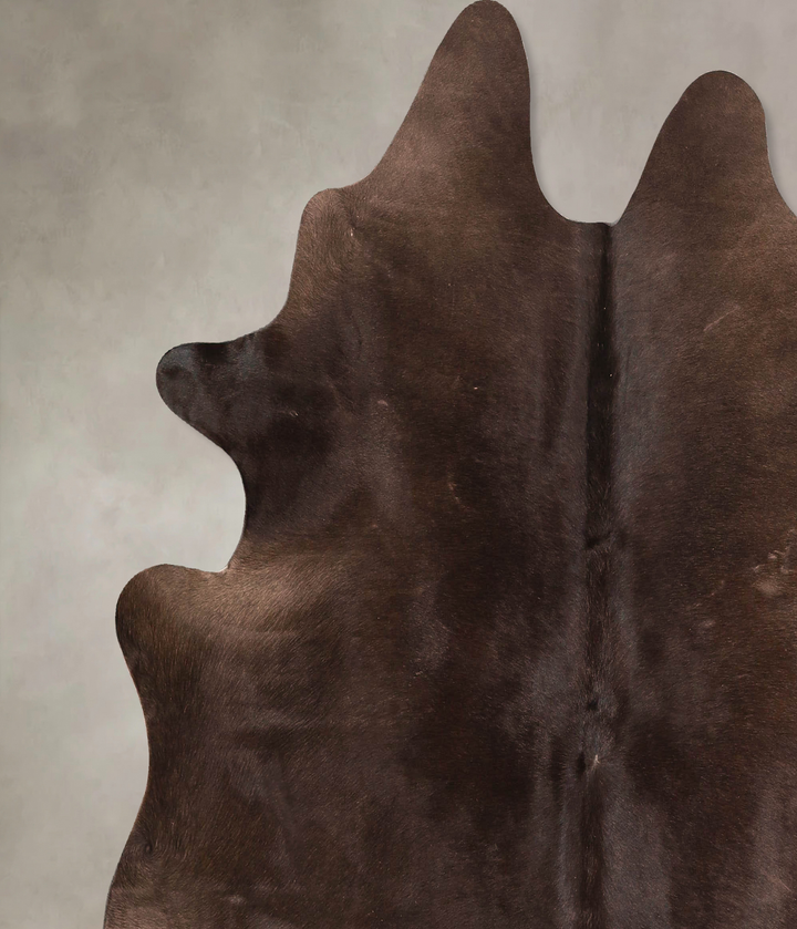 Chocolate Large Brazilian Cowhide Rug 5'11"H x 6'2"W #A45671 by Hudson Hides