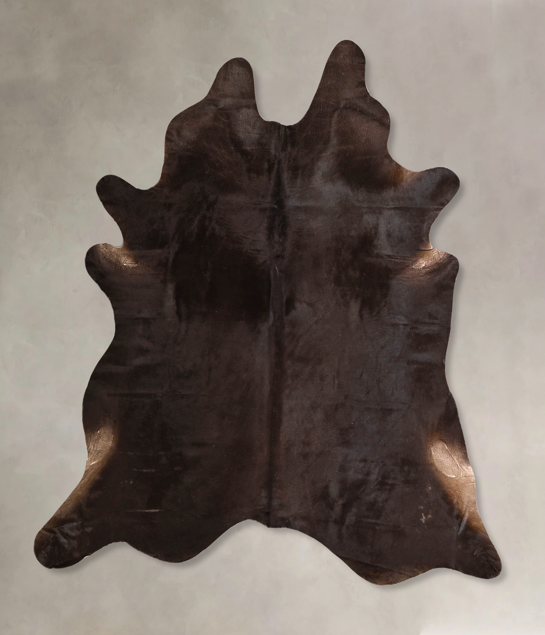 Solid Black Cowhide Rug #A45672