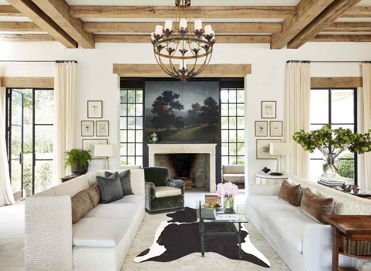 Black and White Cowhide Rug #A45674
