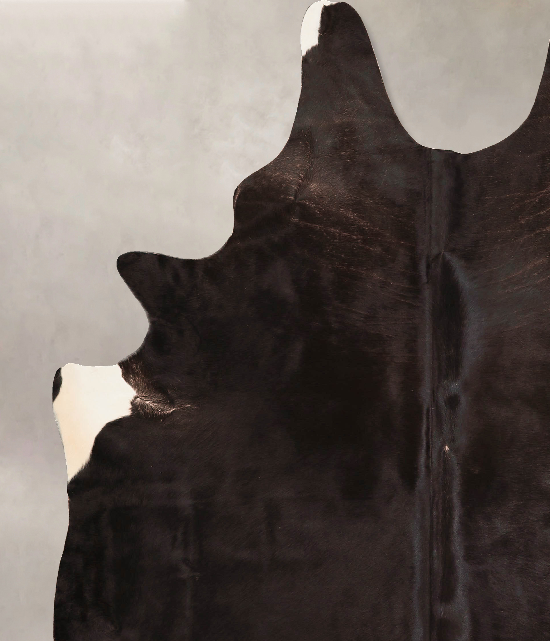 Solid Black Cowhide Rug #A45675