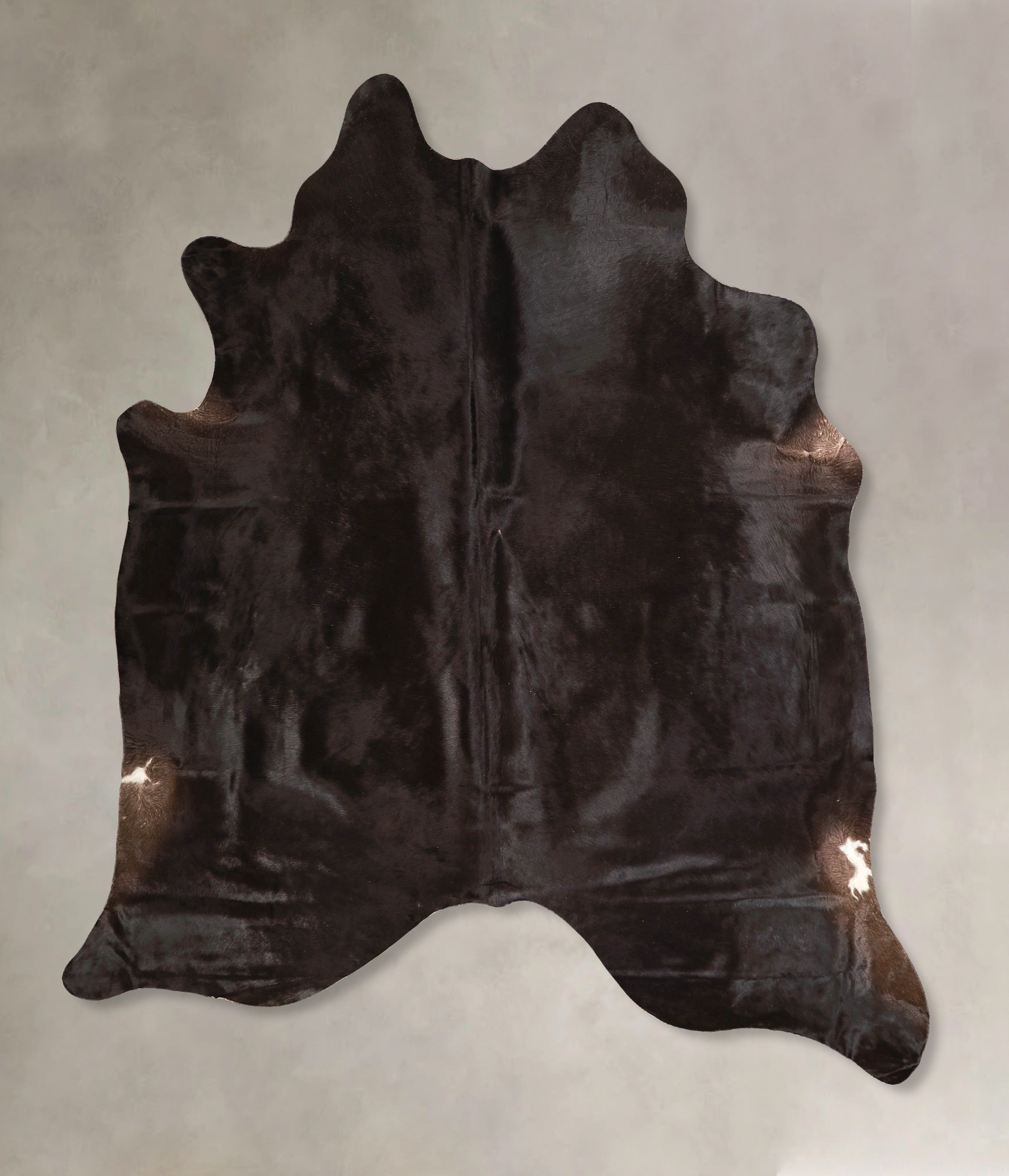 Solid Black Cowhide Rug #A45676