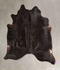 Solid Black X-Large Brazilian Cowhide Rug 6'11