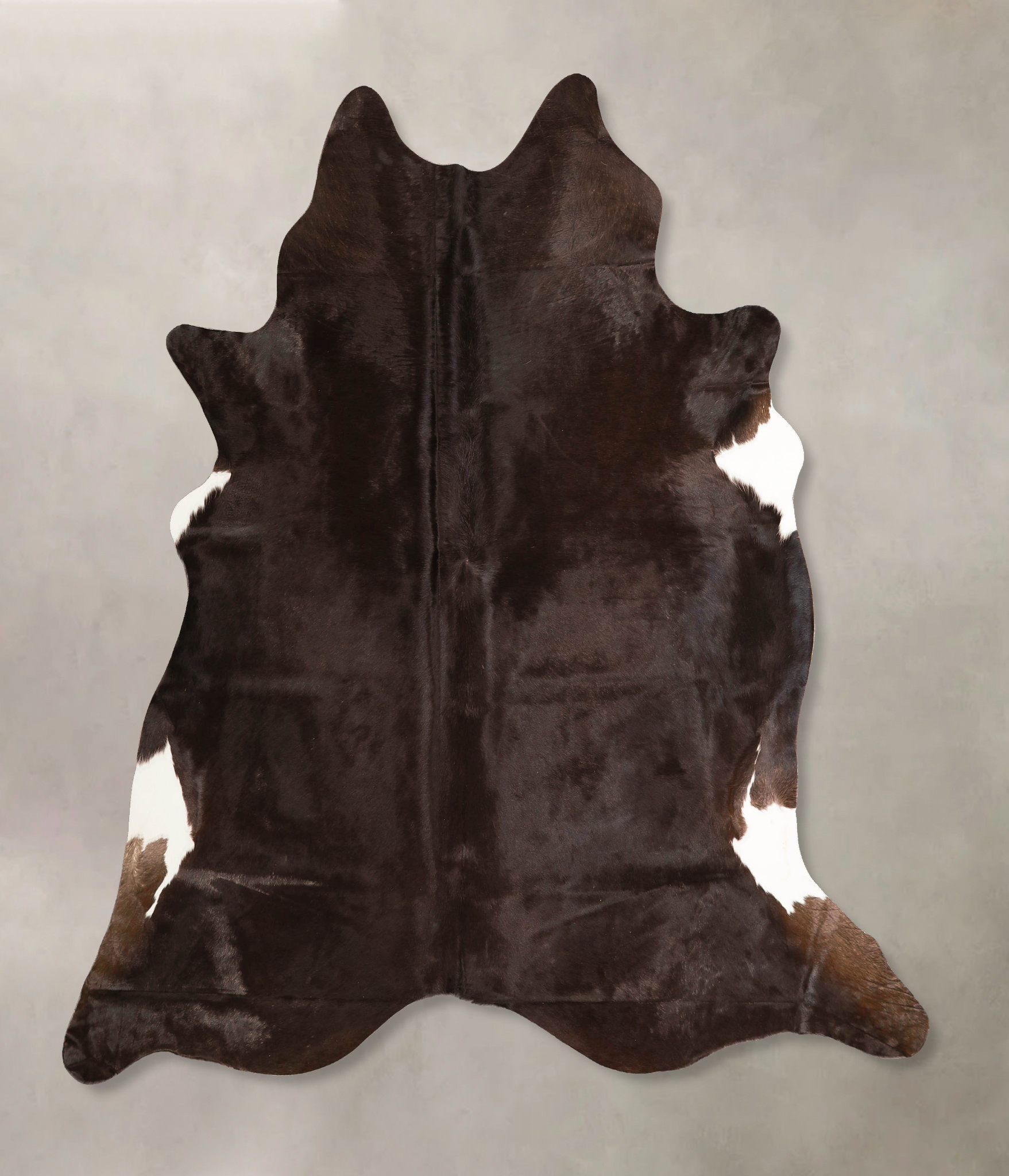Solid Black Cowhide Rug #A45677