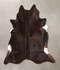 Solid Black X-Large Brazilian Cowhide Rug 6'8