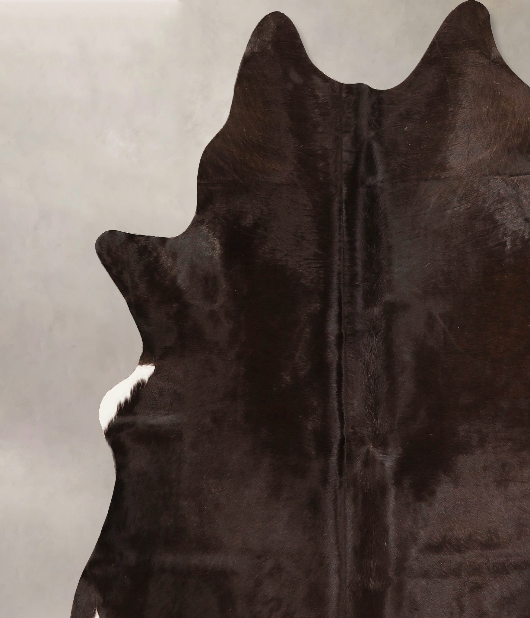Solid Black Cowhide Rug #A45677
