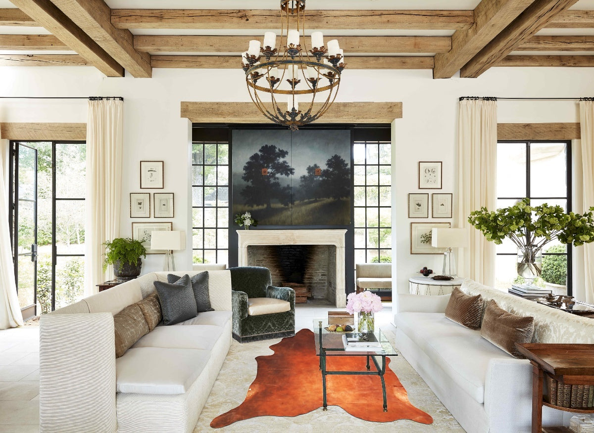 Solid Brown Cowhide Rug #A45679