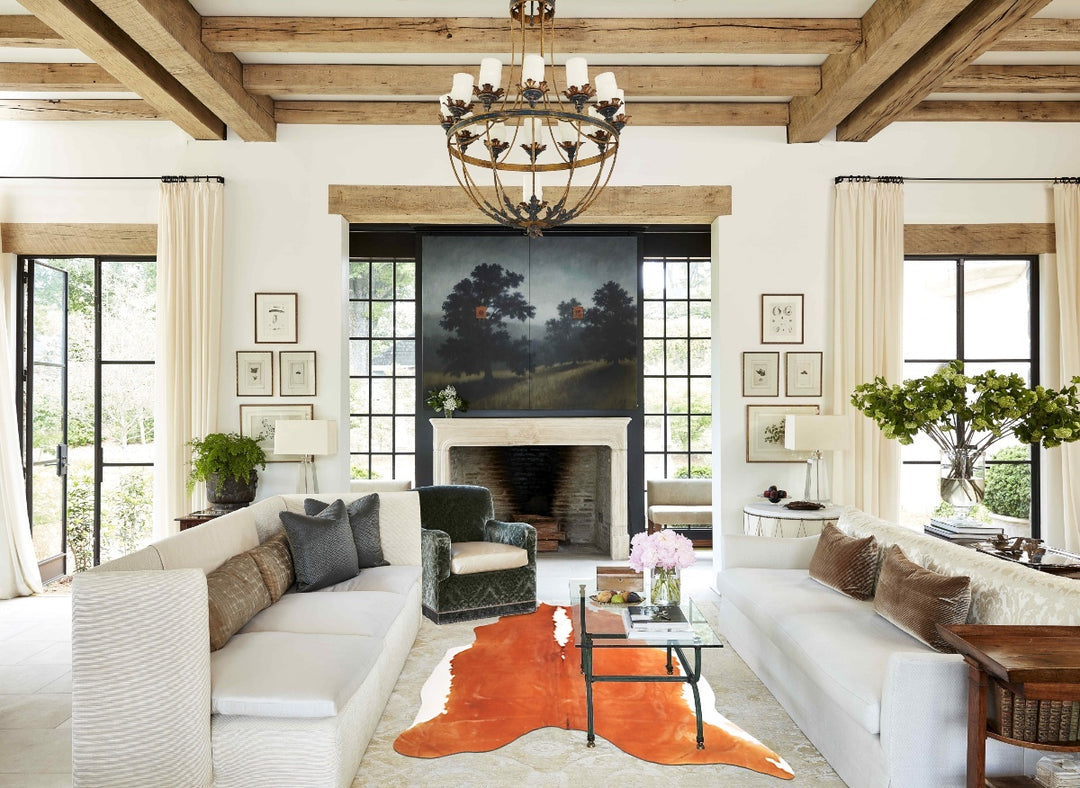 Hereford X-Large Brazilian Cowhide Rug 7'6"H x 6'2"W #A45682 by Hudson