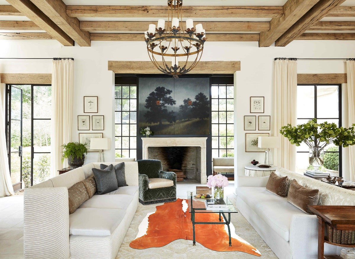 Hereford X-Large Brazilian Cowhide Rug 7'6"H x 6'2"W #A45682 by Hudson Hides