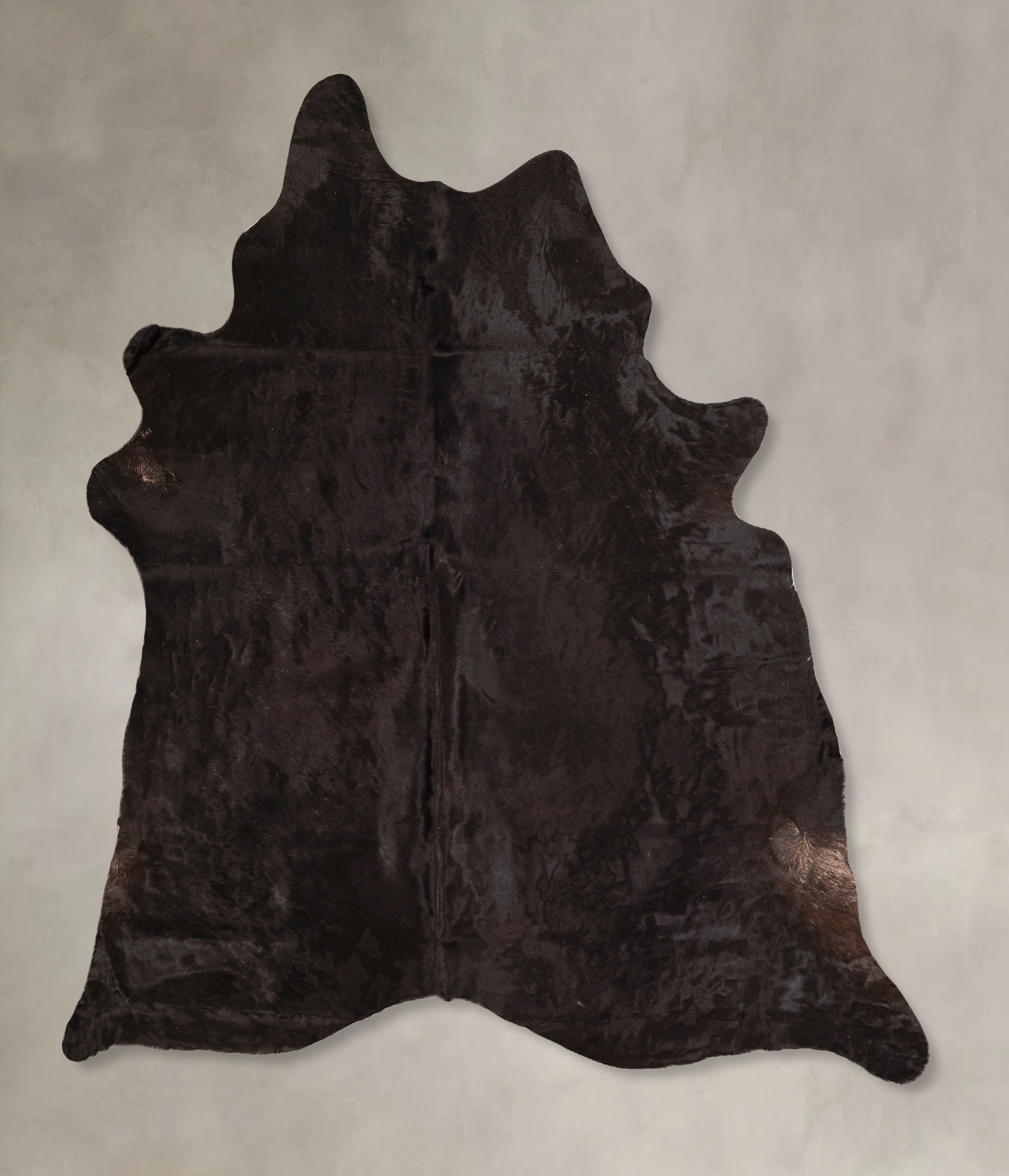 Solid Black Cowhide Rug #A45685