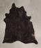 Solid Black X-Large Brazilian Cowhide Rug 7'1