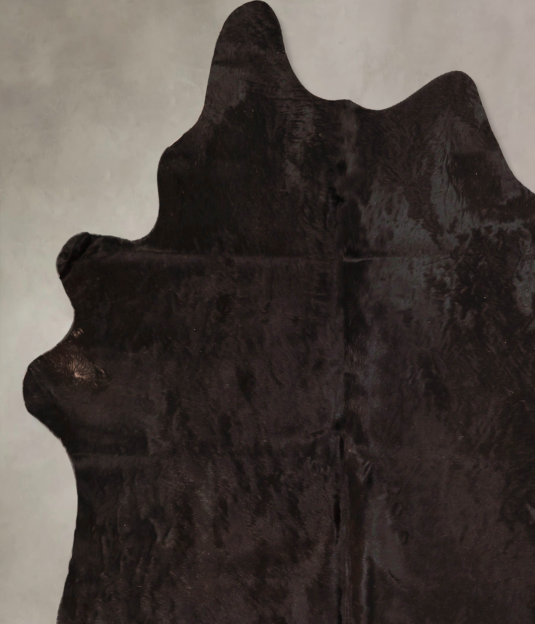Solid Black Cowhide Rug #A45685