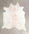 Salt and Pepper Brown Large Brazilian Cowhide Rug 6'6