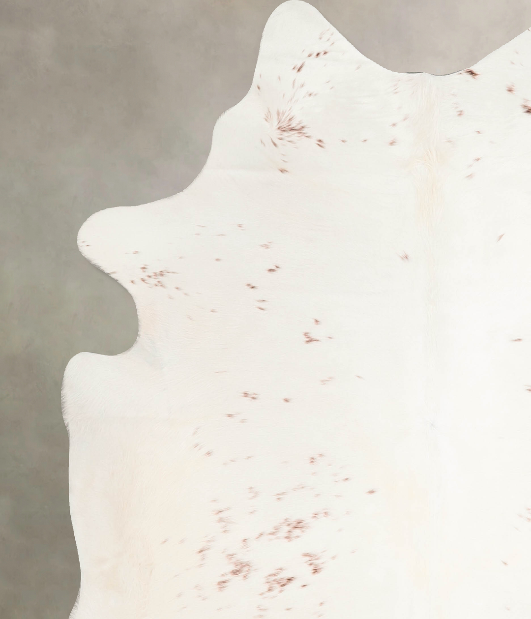 Salt and Pepper Brown Large Brazilian Cowhide Rug 6'7"H x 5'10"W #A456