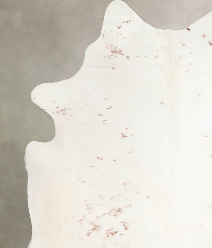 Salt and Pepper Brown Large Brazilian Cowhide Rug 6'7"H x 5'10"W #A45691 by Hudson Hides