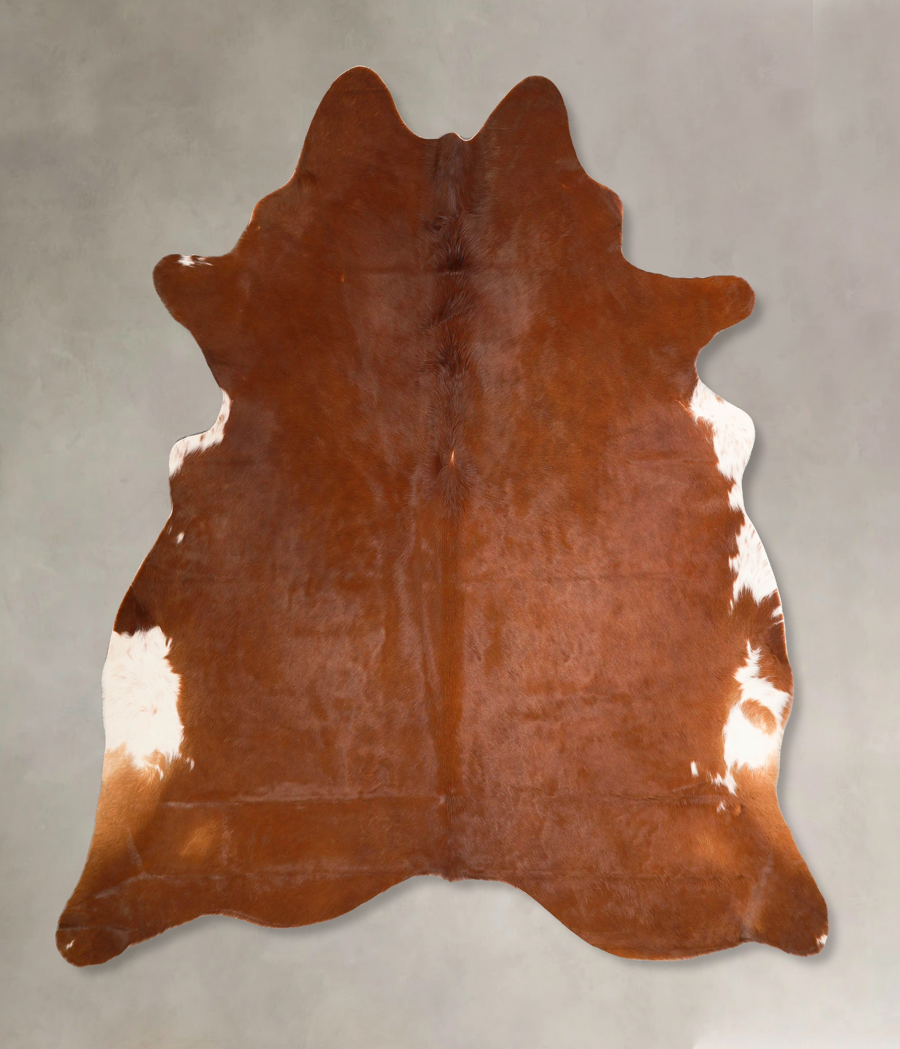 Solid Brown Cowhide Rug #A45692