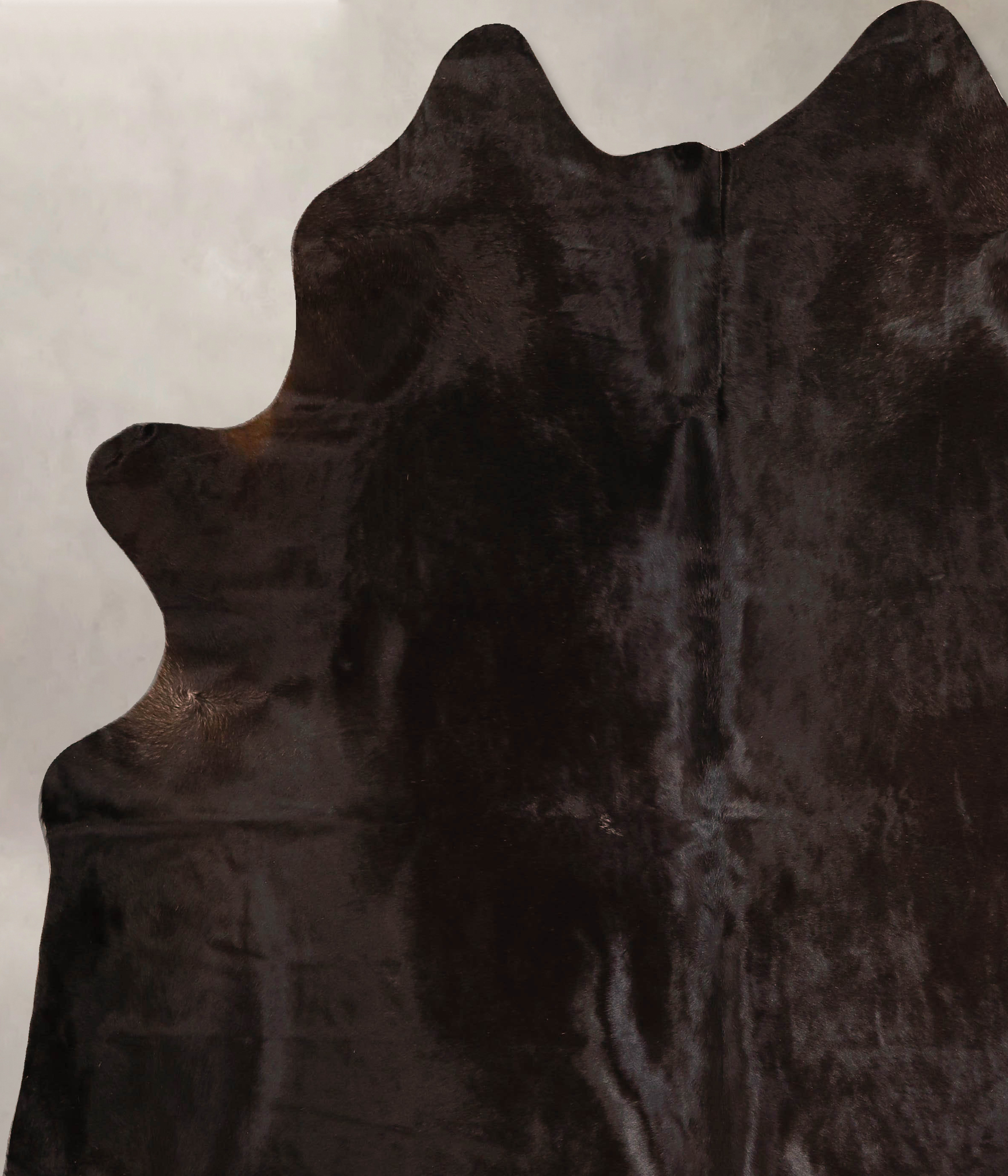 Solid Black Cowhide Rug #A45698