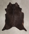 Solid Black X-Large Brazilian Cowhide Rug 6'10