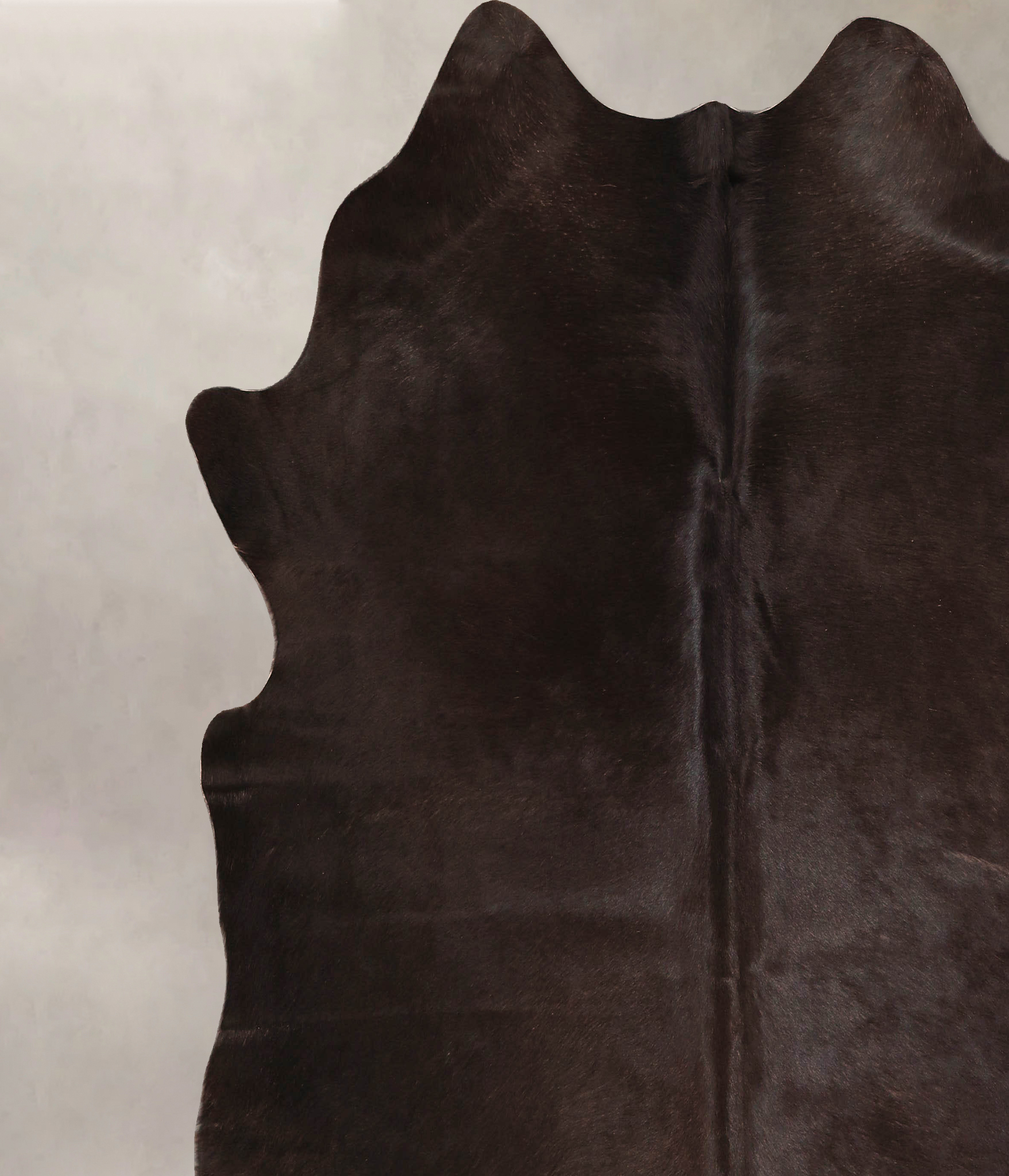 Solid Black Cowhide Rug #A45700