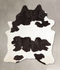 Black and White X-Large Brazilian Cowhide Rug 7'11