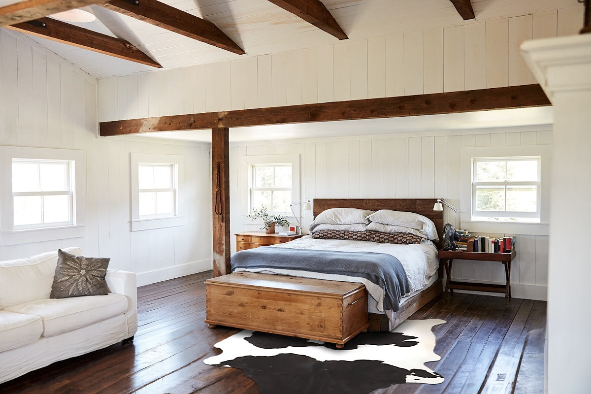 Black and White Cowhide Rug #A45708