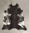 Salt and Pepper Black XX-Large Brazilian Cowhide Rug 7'10