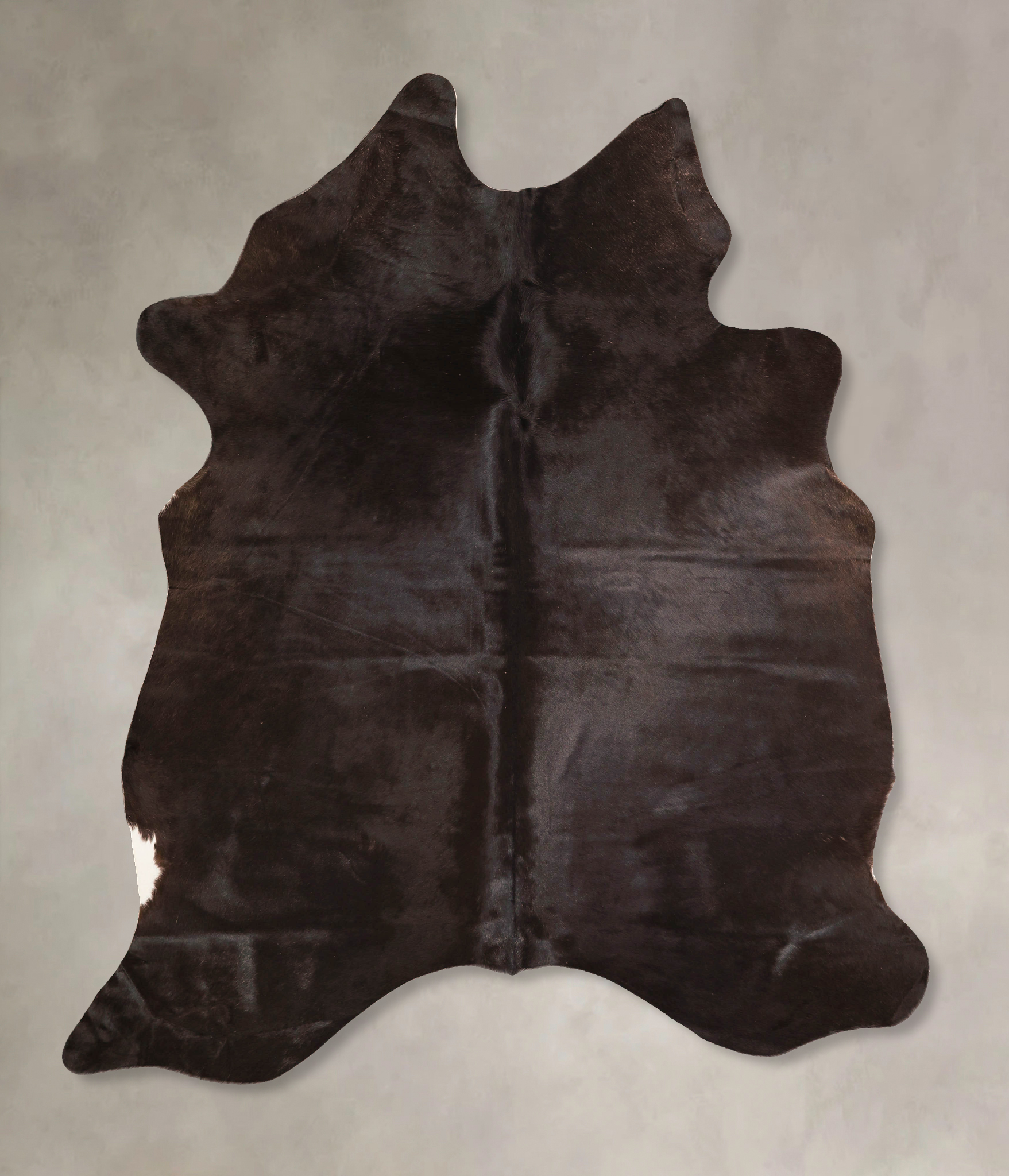 Solid Black Cowhide Rug #A45715