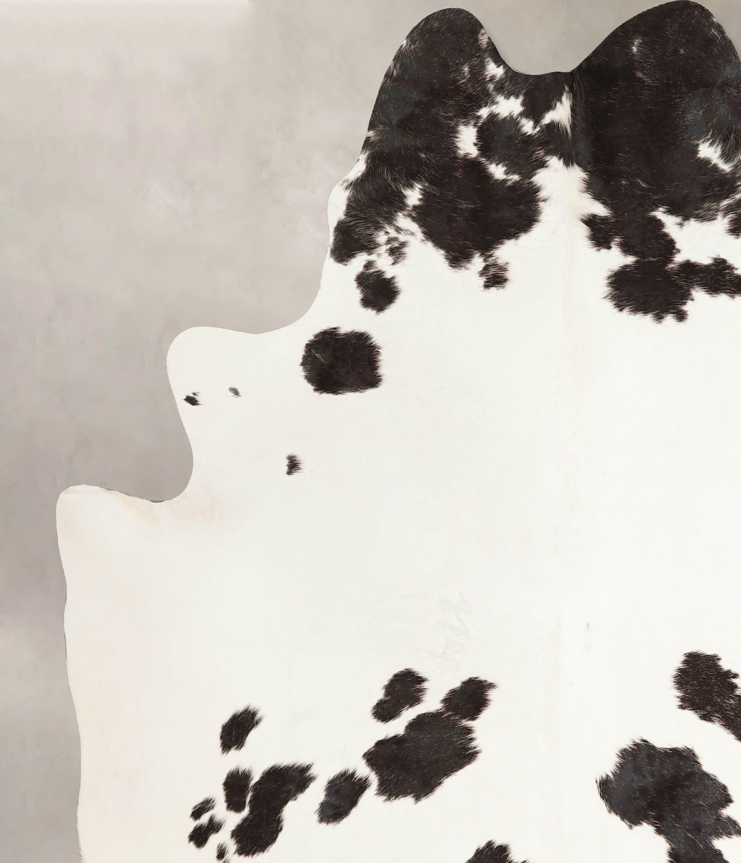 Black and White X-Large Brazilian Cowhide Rug 7'6"H x 6'7"W #A45720 by
