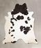 Black and White XX-Large Brazilian Cowhide Rug 8'4