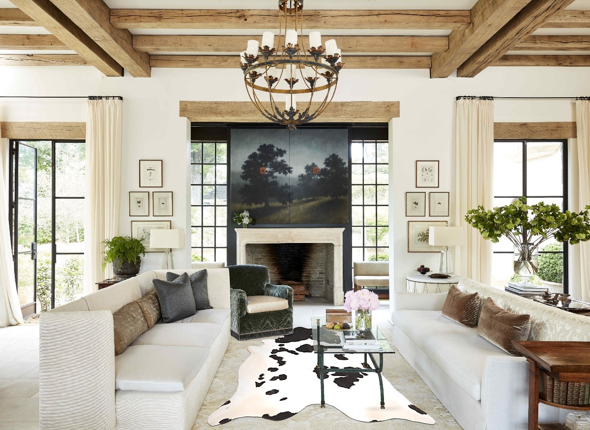 Black and White Cowhide Rug #A45721