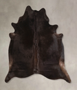 Solid Black X-Large Brazilian Cowhide Rug 7'1"H x 6'8"W #A45725 by Hudson Hides