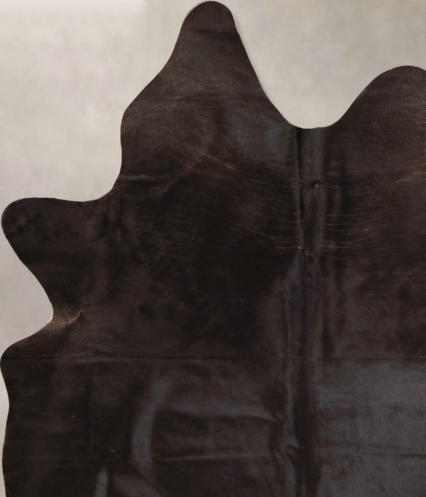 Solid Black Cowhide Rug #A45738