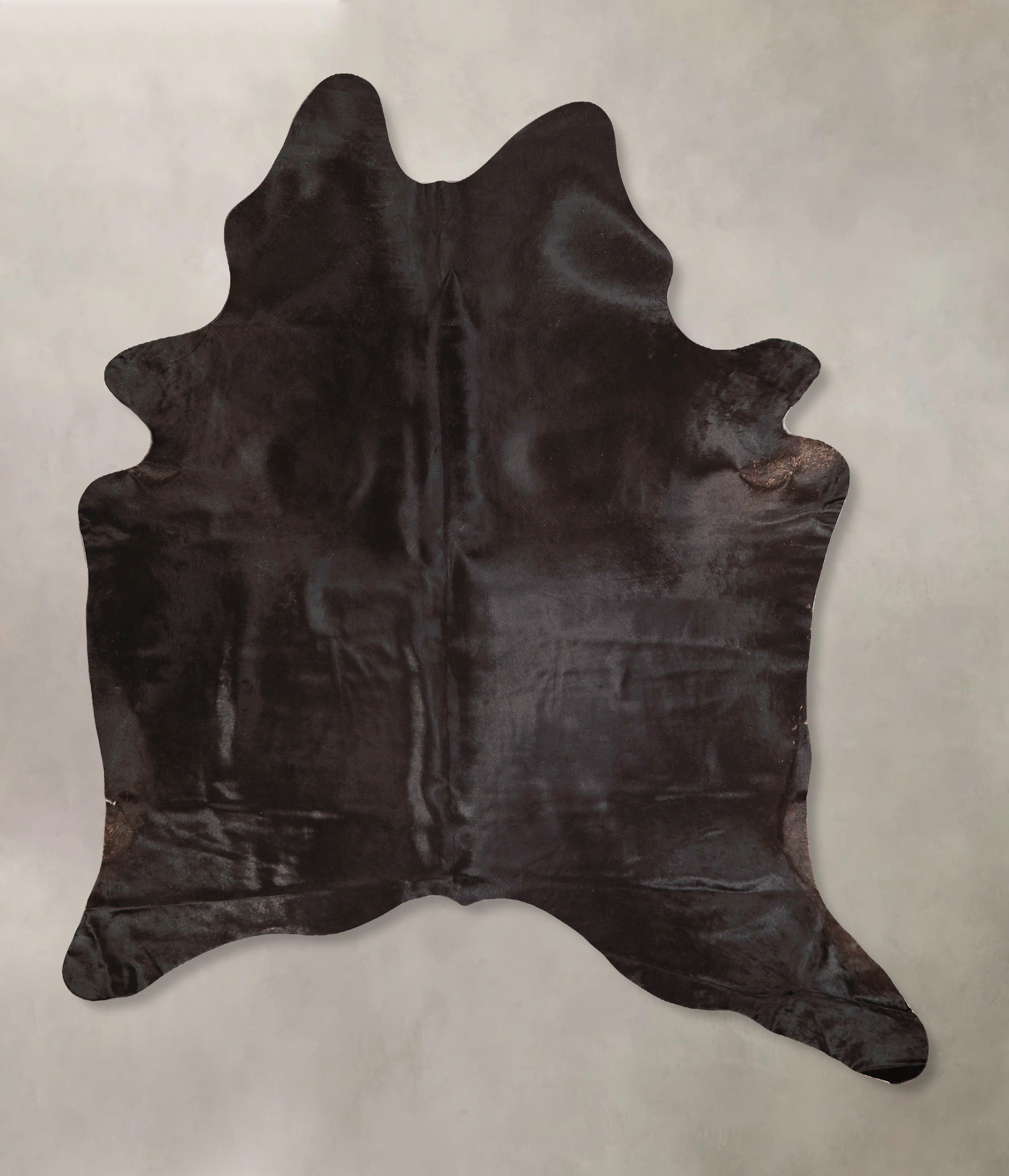 Solid Black Cowhide Rug #A45739