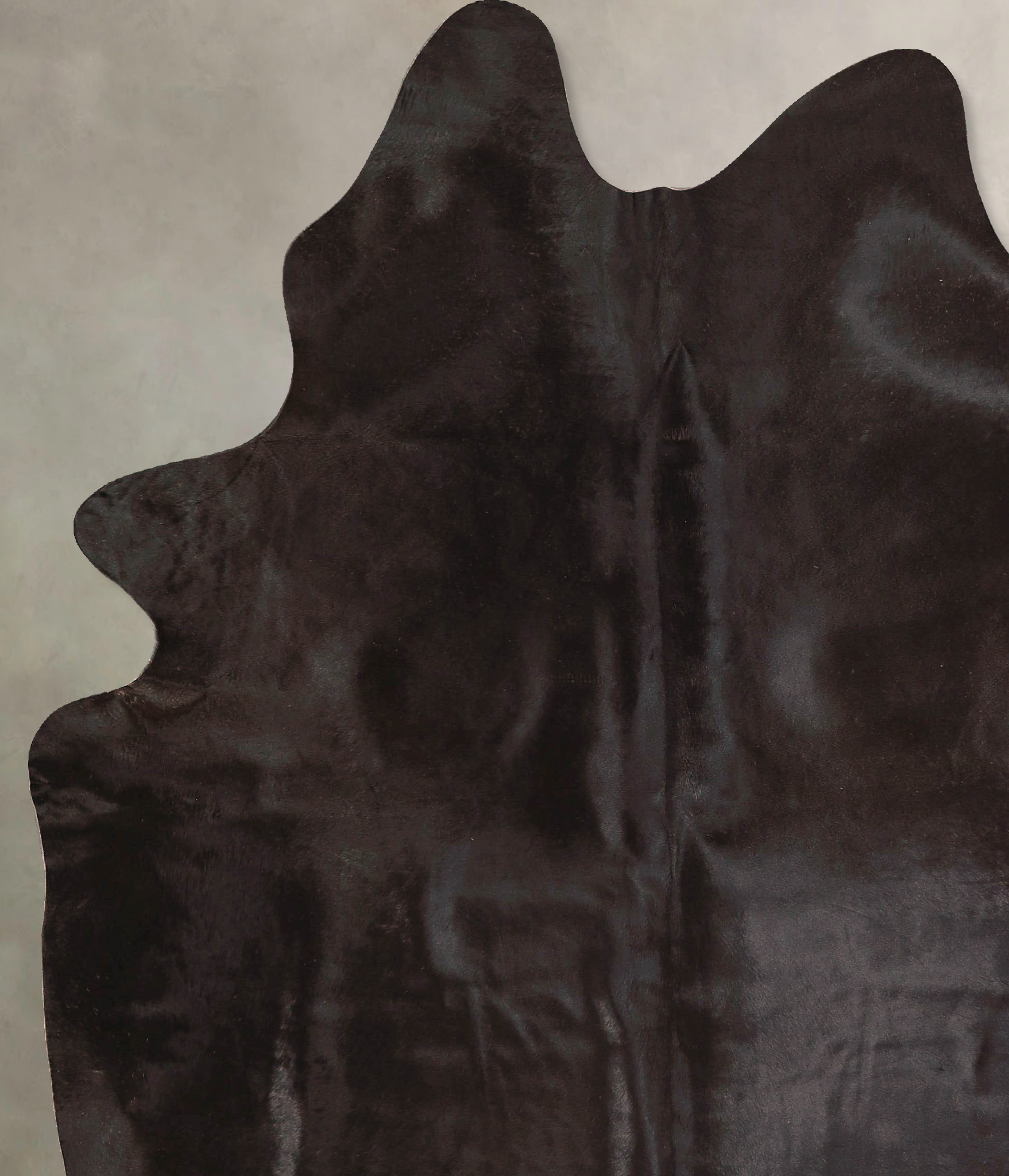 Solid Black Cowhide Rug #A45739