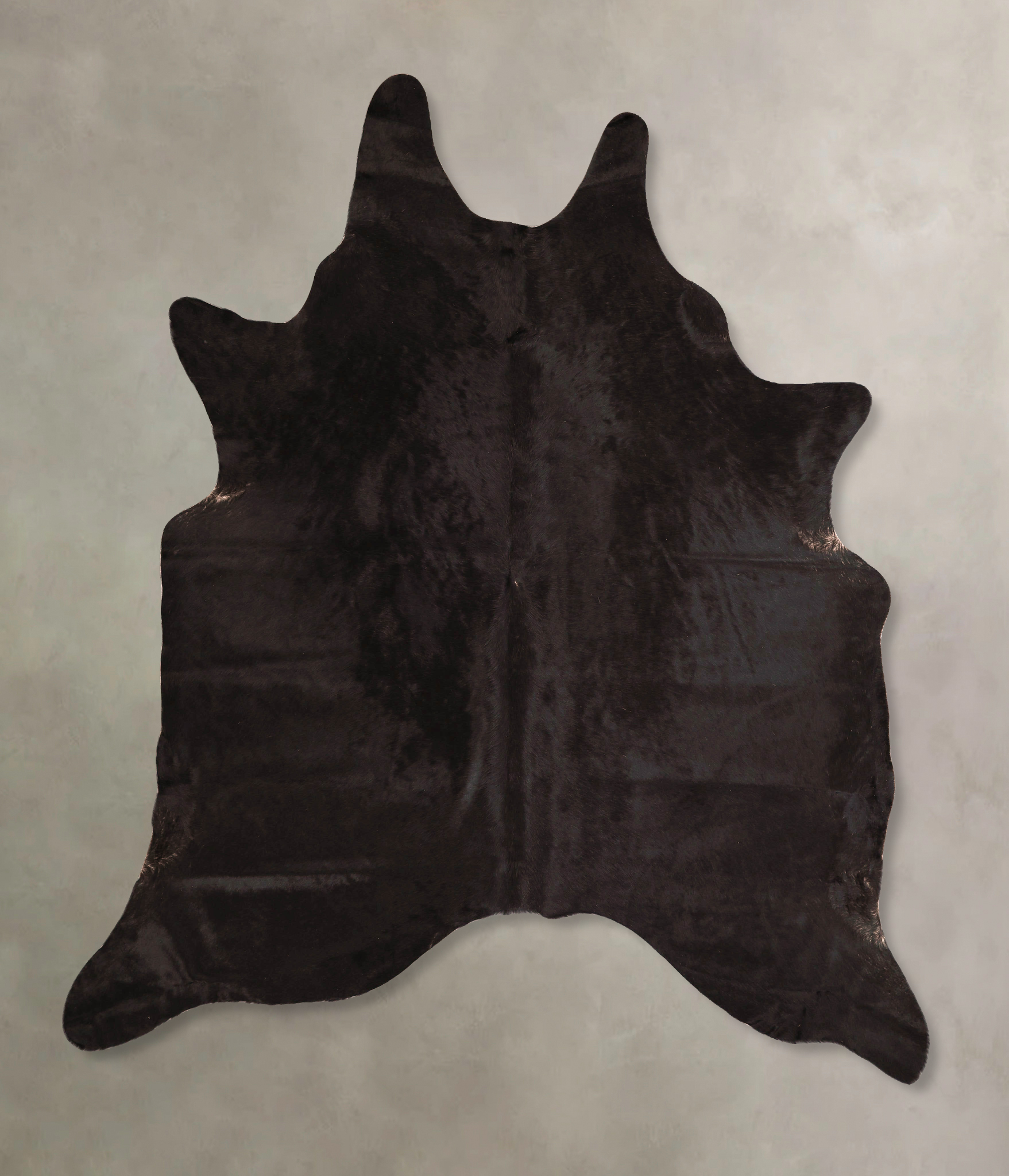 Solid Black Cowhide Rug #A45741