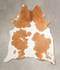 Beige and White XX-Large Brazilian Cowhide Rug 7'11