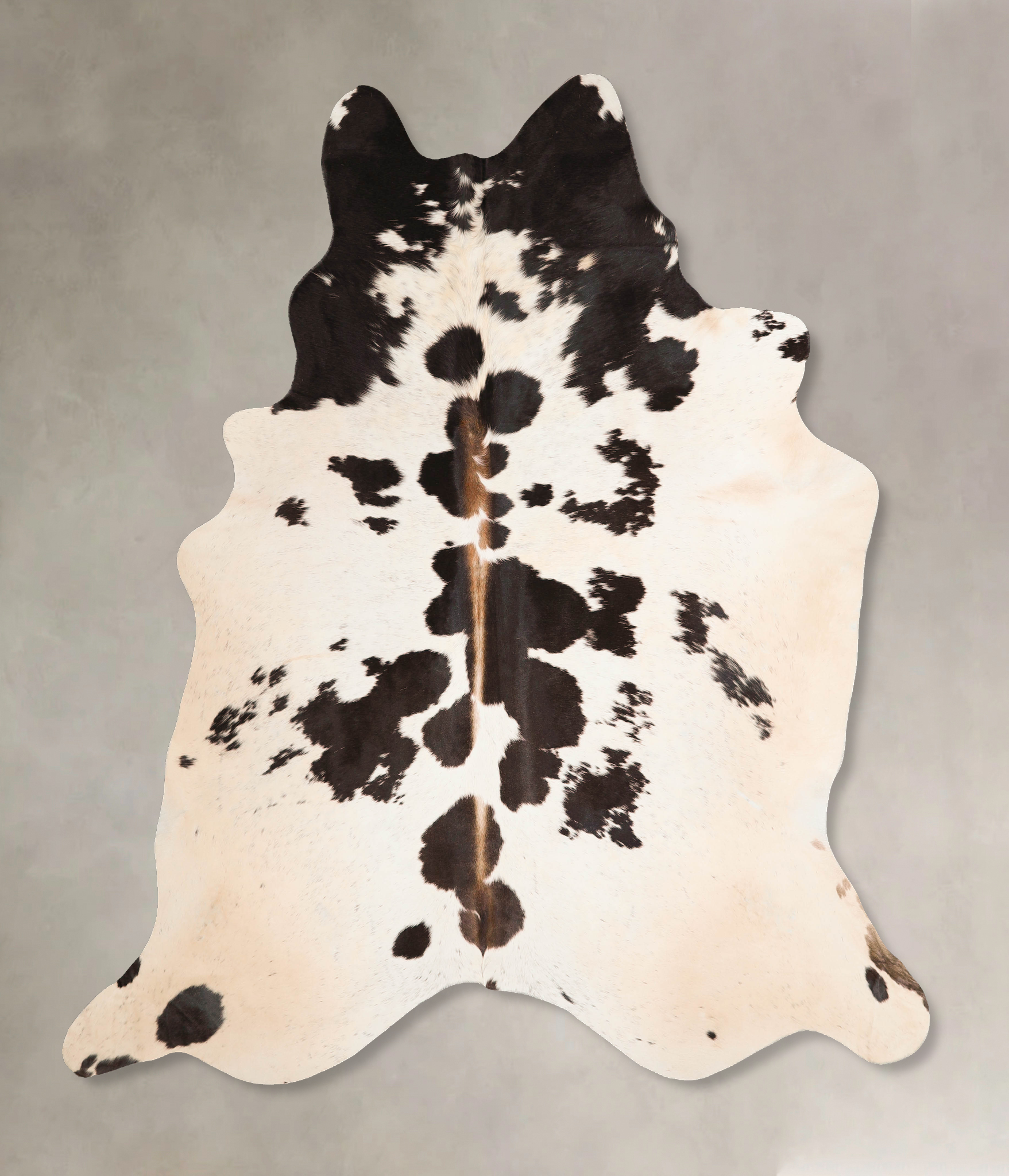 Chocolate and White Cowhide Rug #A45747