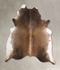 Grey with Beige XX-Large Brazilian Cowhide Rug 7'3