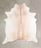 Ivory with Beige X-Large Brazilian Cowhide Rug 7'6