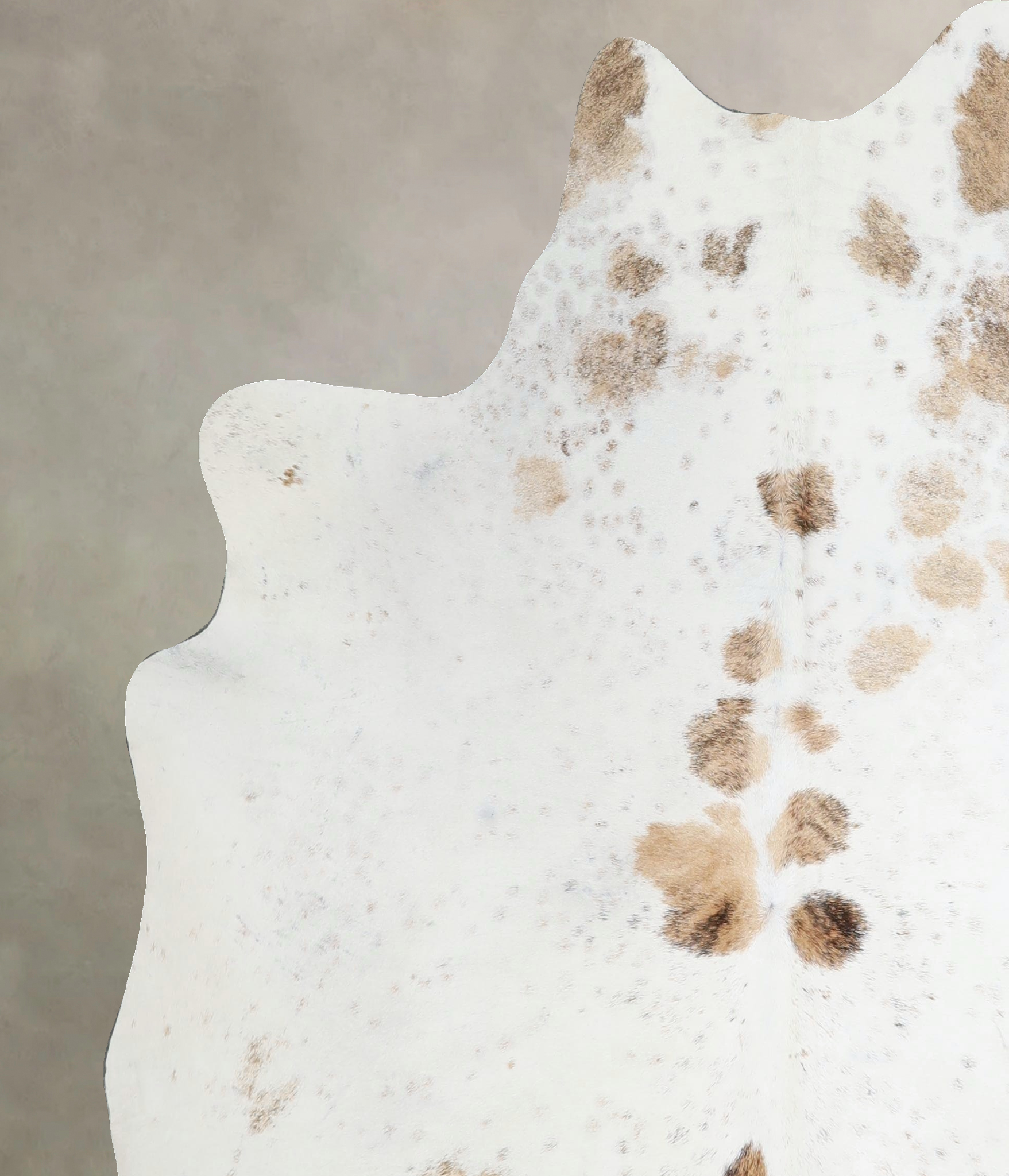 Beige and White Cowhide Rug #A45766