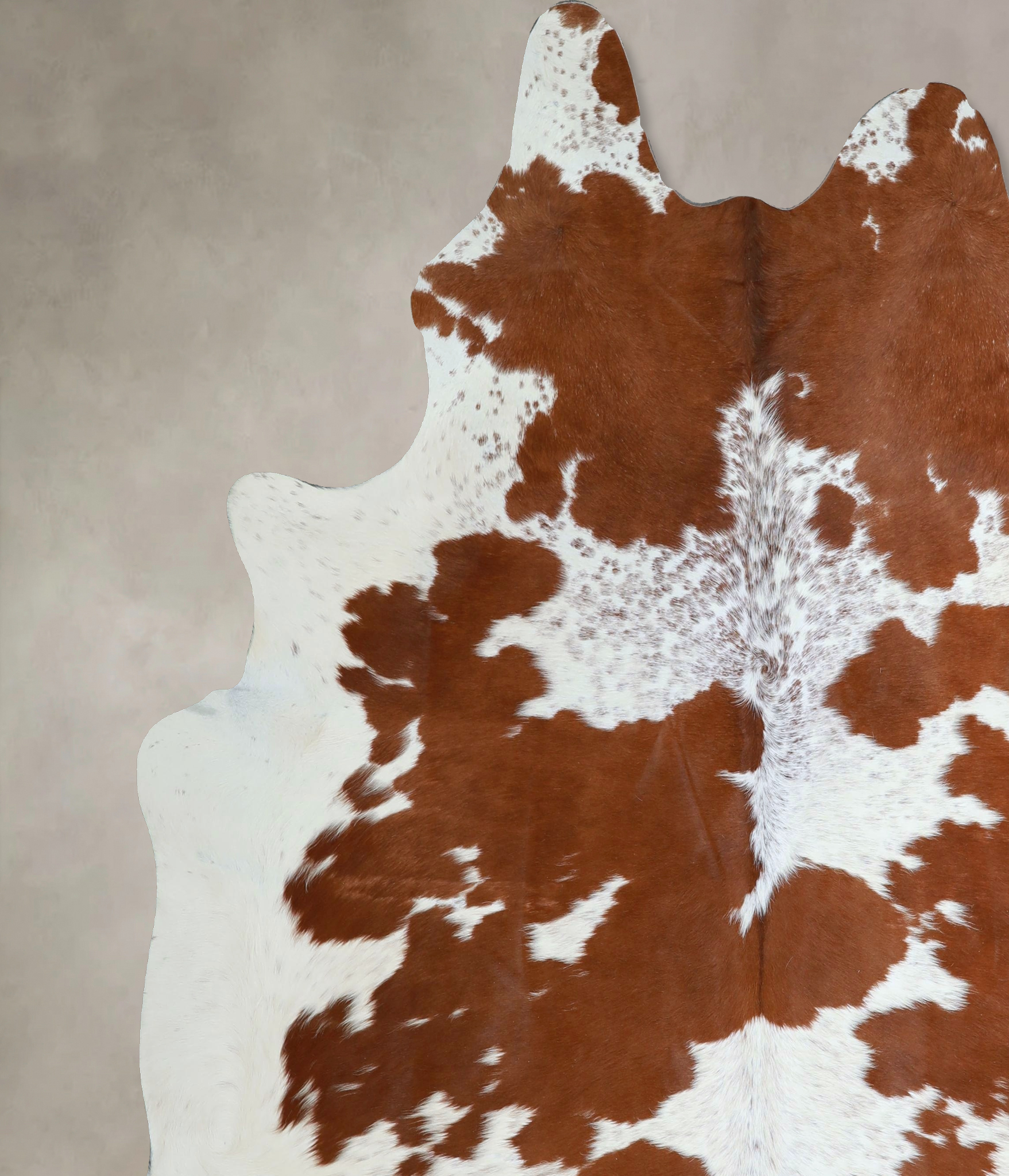 Brown and White Cowhide Rug #A45774