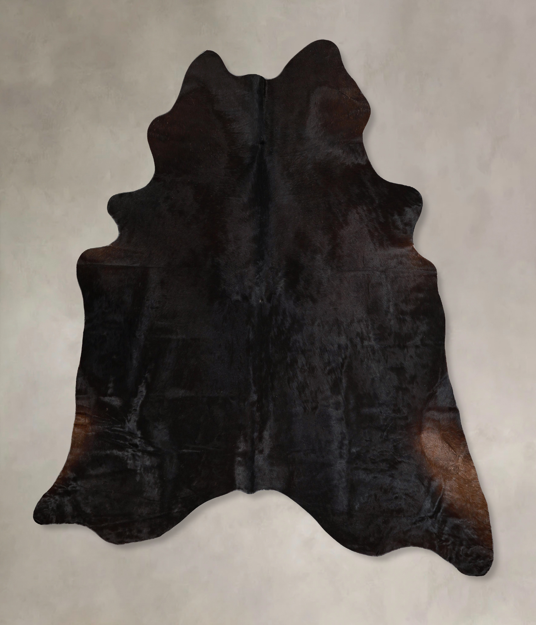 Solid Black Cowhide Rug #A45784