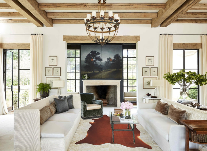 Solid Brown X-Large Brazilian Cowhide Rug 7'1"H x 5'11"W #A45786 by Hudson Hides