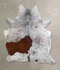 Salt and Pepper Brown X-Large Brazilian Cowhide Rug 6'11