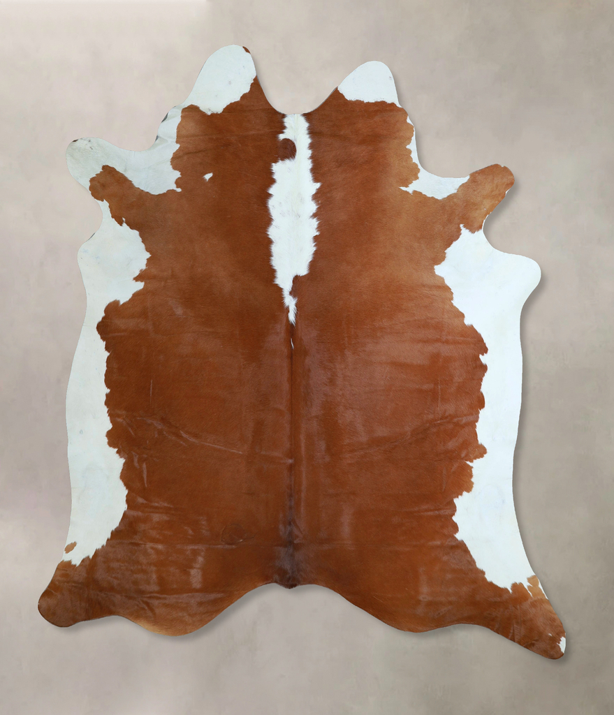 Hereford X-Large Brazilian Cowhide Rug 7'1"H x 6'2"W #A45798 by Hudson Hides